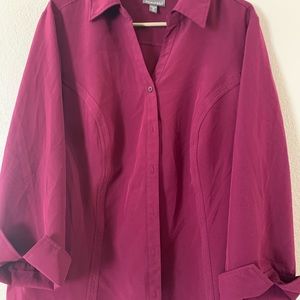 Button up with optional cuffed sleeves